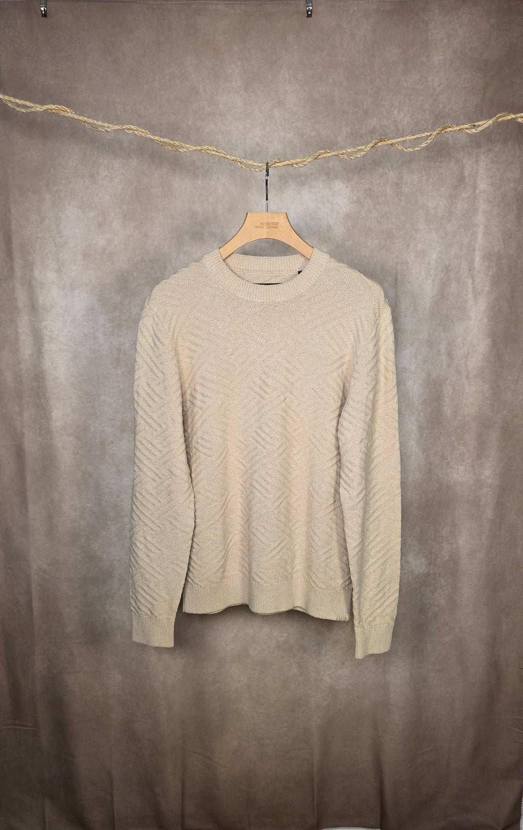 Maglia girocollo in cotone organico