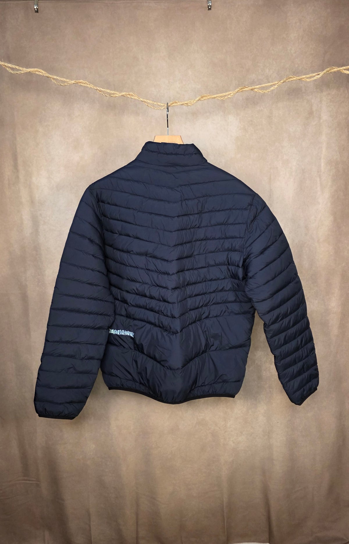 Giubbotto impermeabile blu navy
