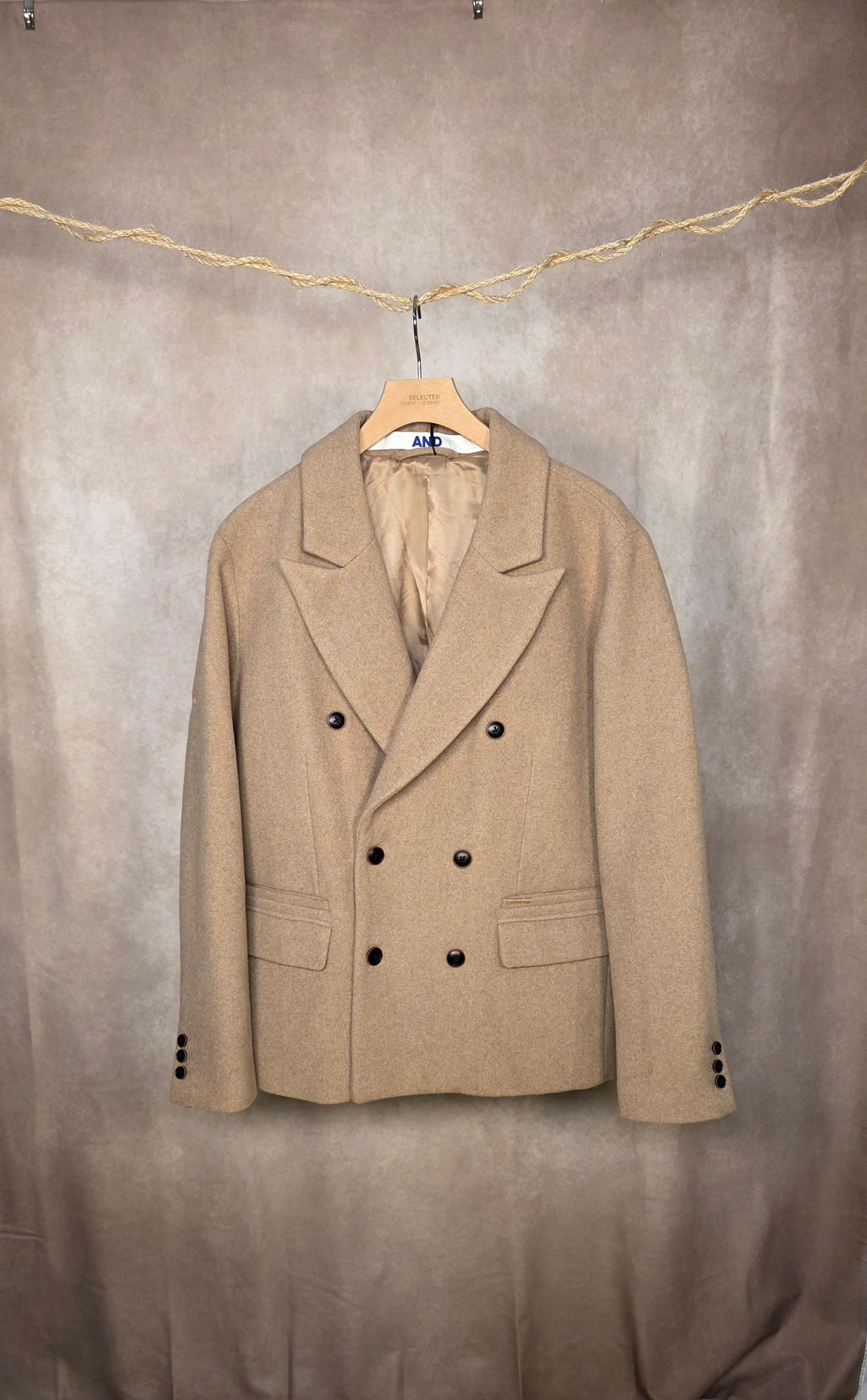 Cappotto corto in misto lana