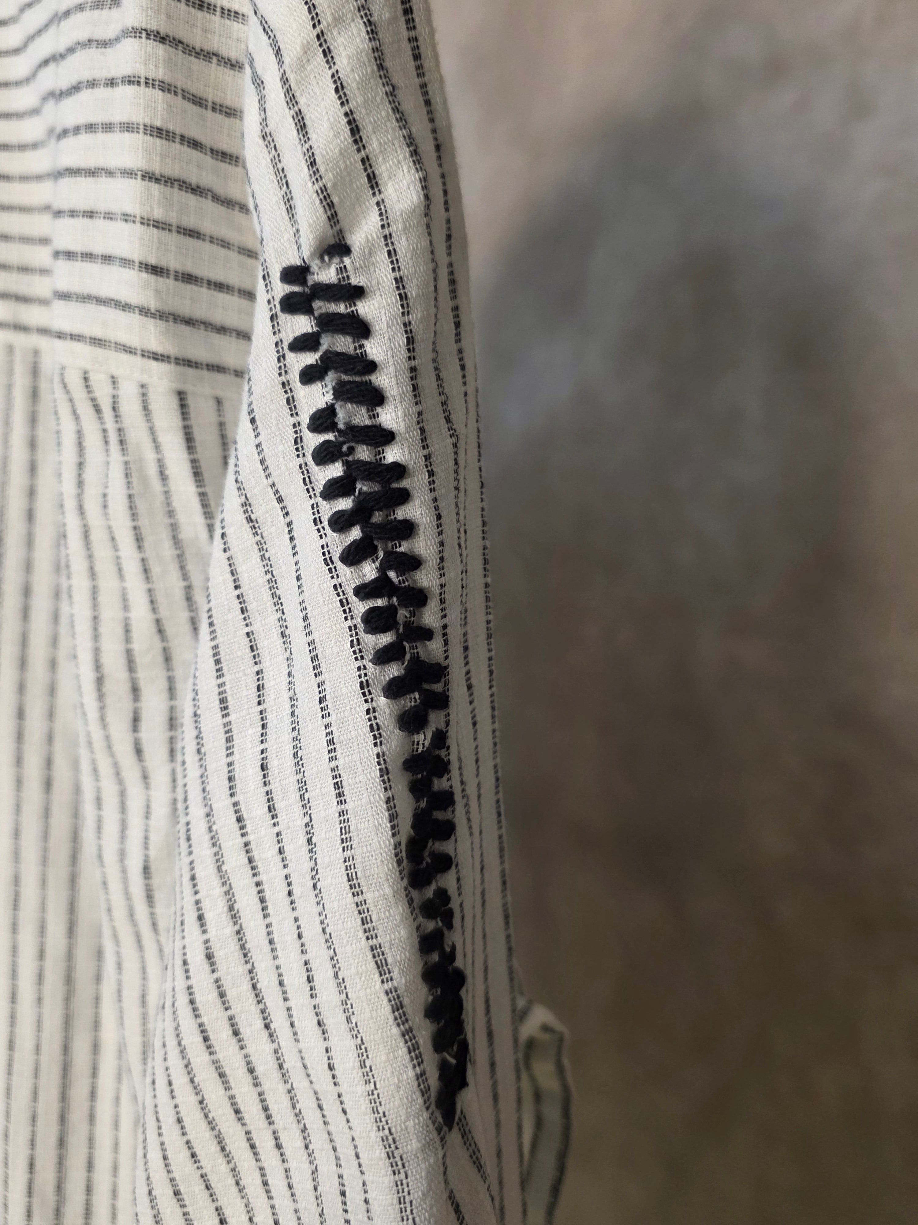 Camicia in puro cotone gessato