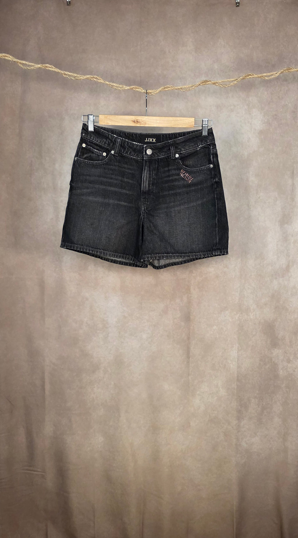 Shorts in denim nero