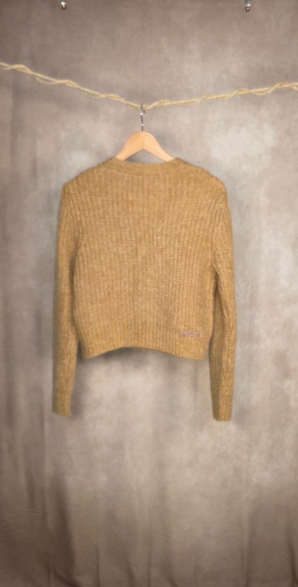 Cardigan corto in misto lana