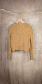 Cardigan corto in misto lana