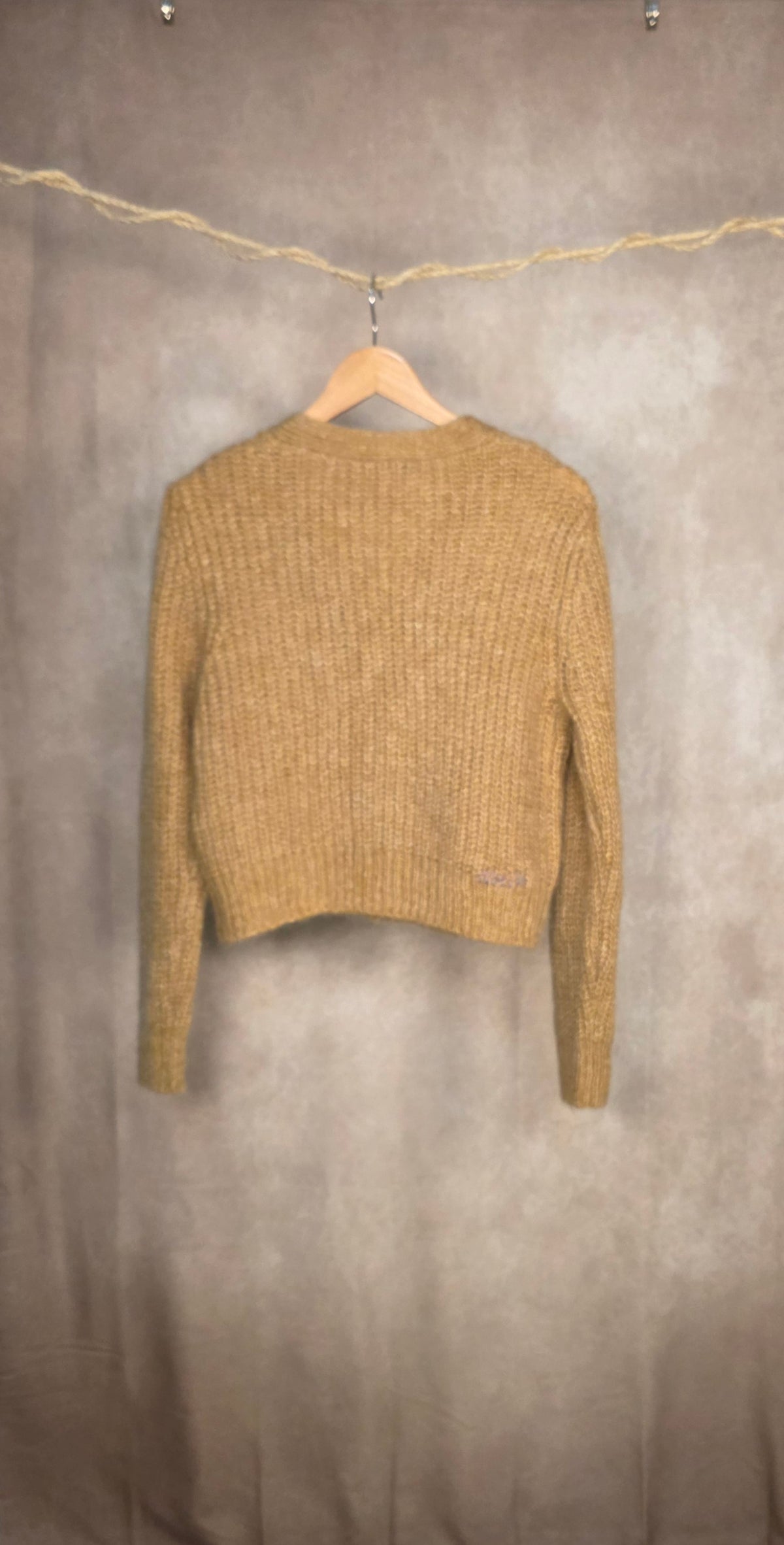 Cardigan corto in misto lana