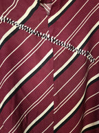 Camicia a righe diagonali bordeaux
