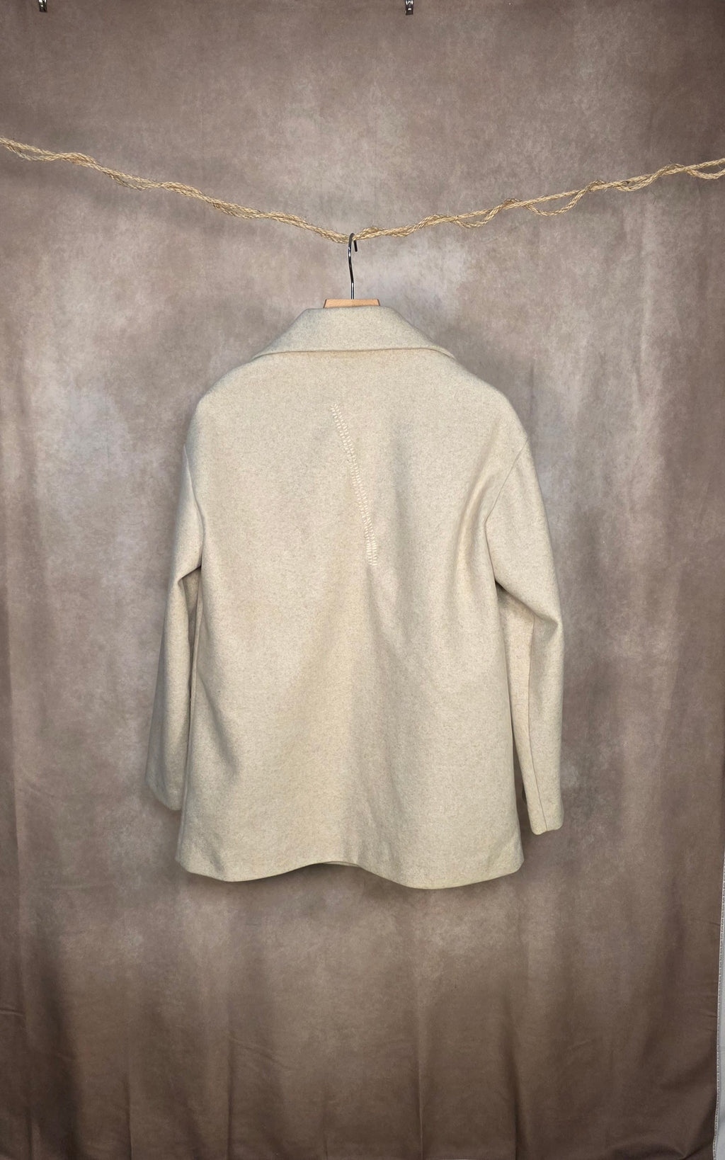 Caban doppiopetto beige