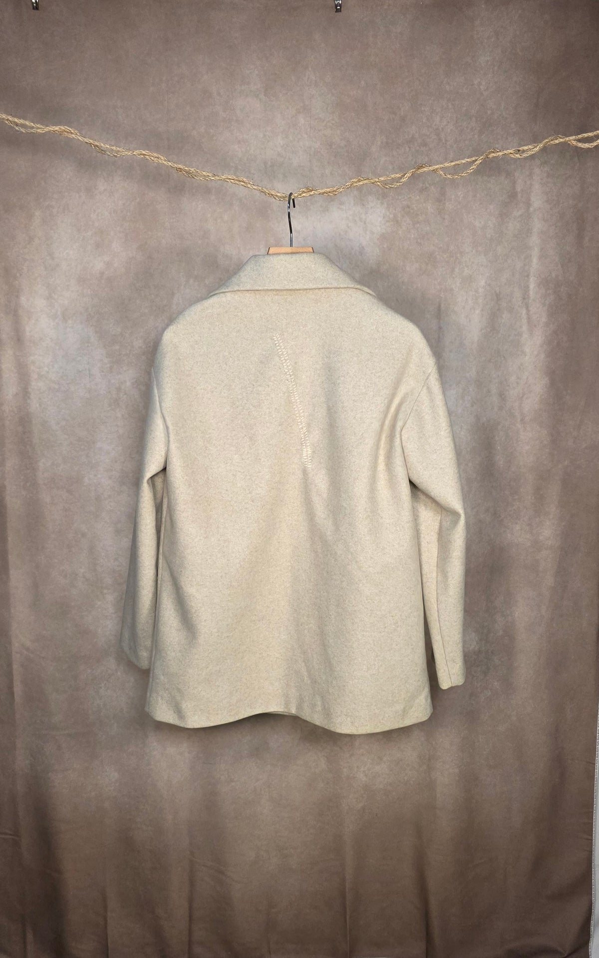 Caban doppiopetto beige