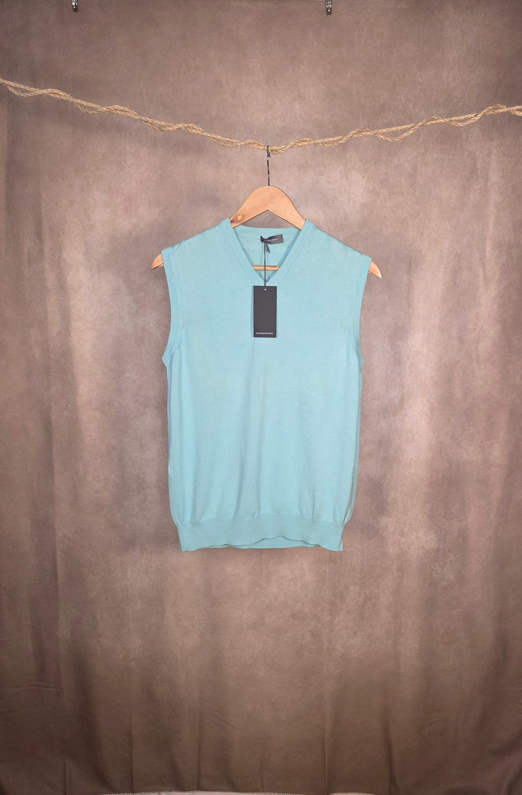 Gilet in maglia di cotone Rossopuro