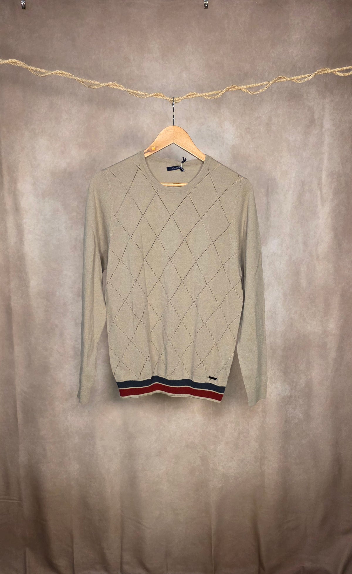 Maglia girocollo beige Gaudì