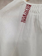 Camicia a maniche lunghe in misto lino