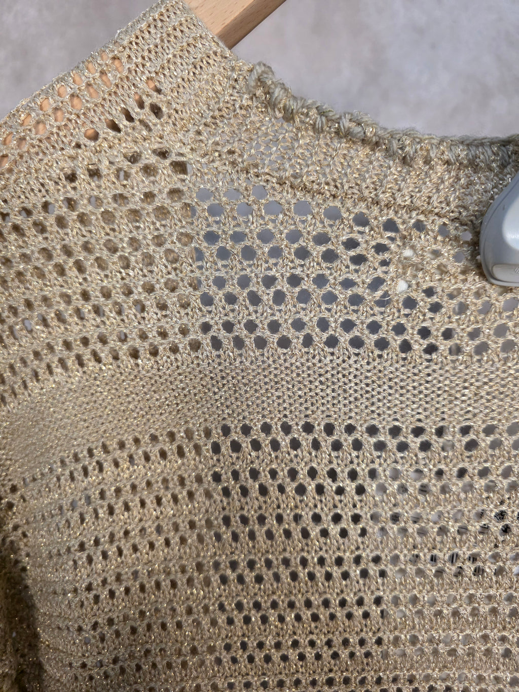Cardigan in maglia traforata