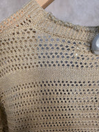 Cardigan in maglia traforata
