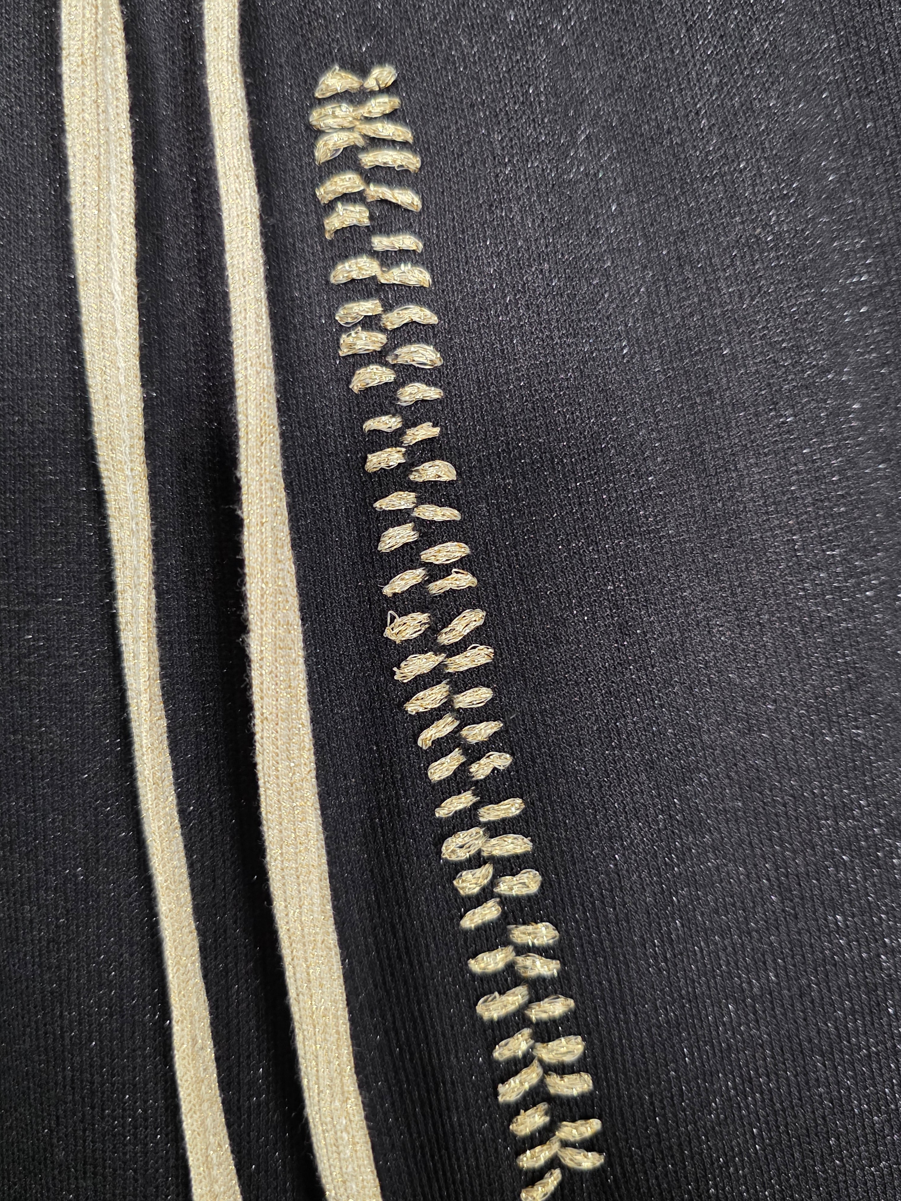 Pantalone effetto lurex