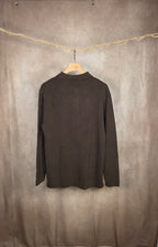 Polo a maniche lunghe in maglia di cotone