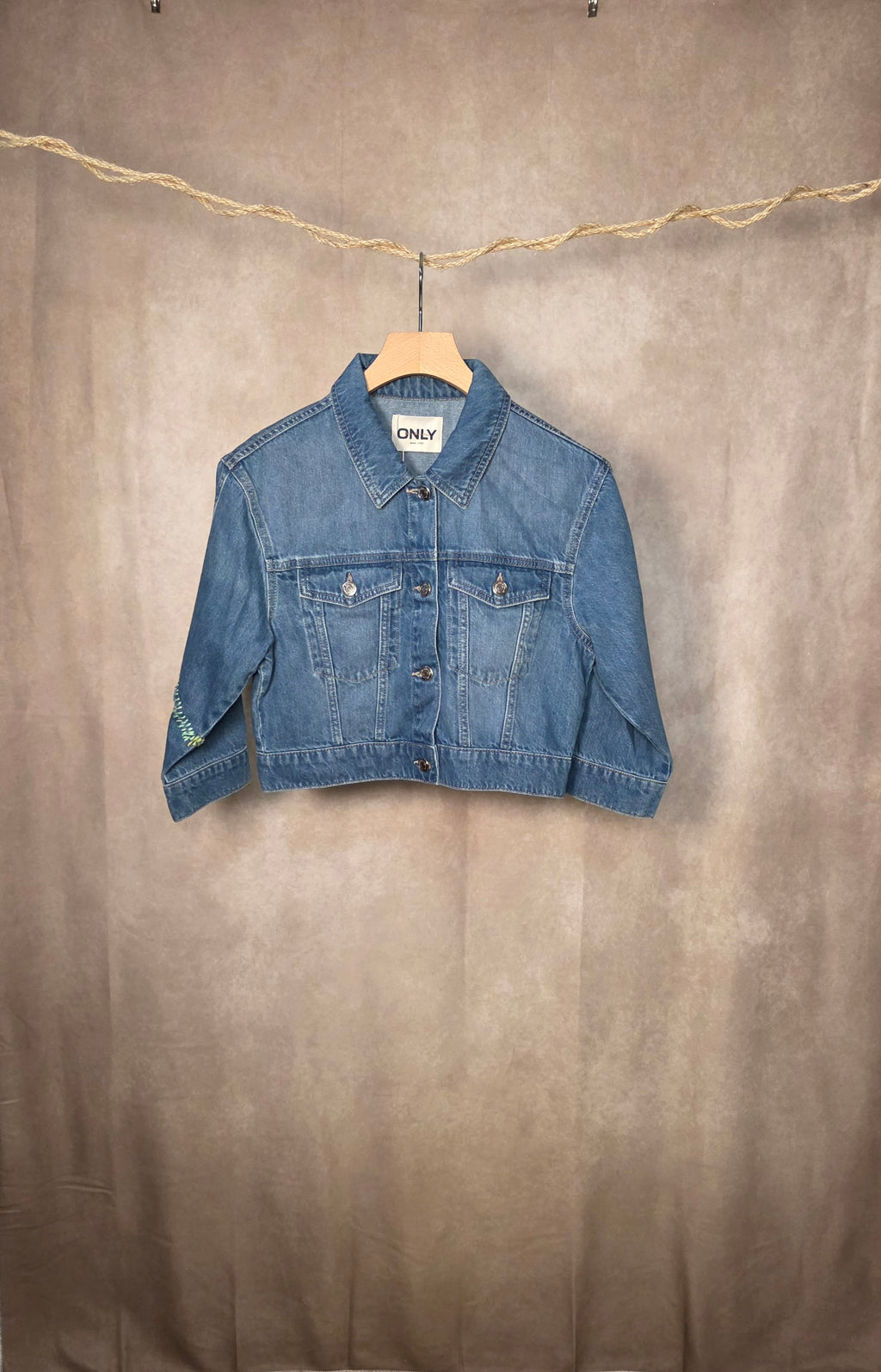 Giacca jeans cropped