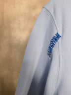 T-Shirt azzurra in misto cotone