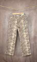 Jeans Straight Fit Snake Print