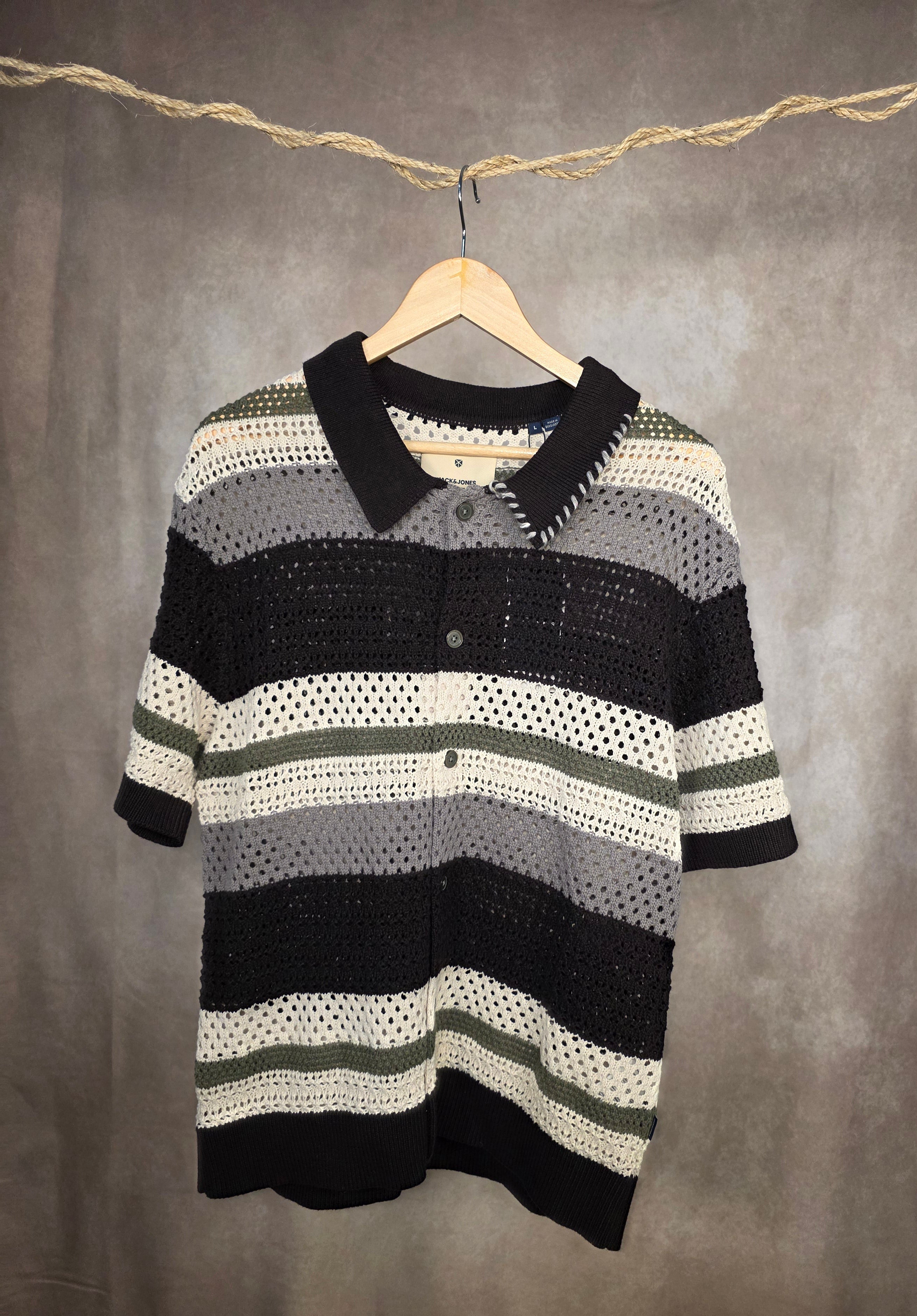 Camicia in maglia traforata