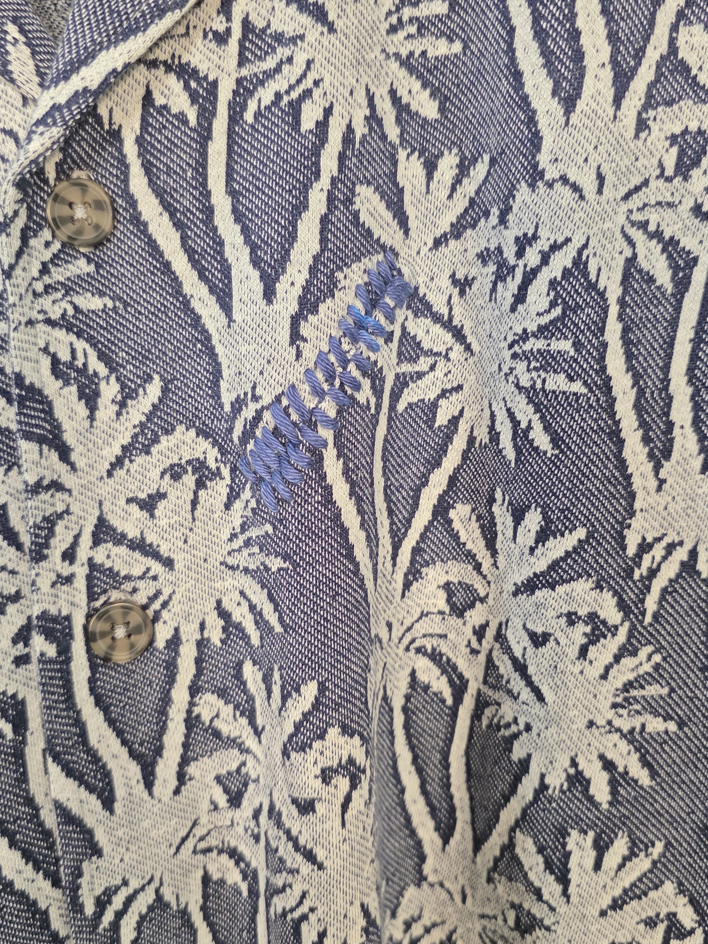 Camicia jacquard in cotone biologico