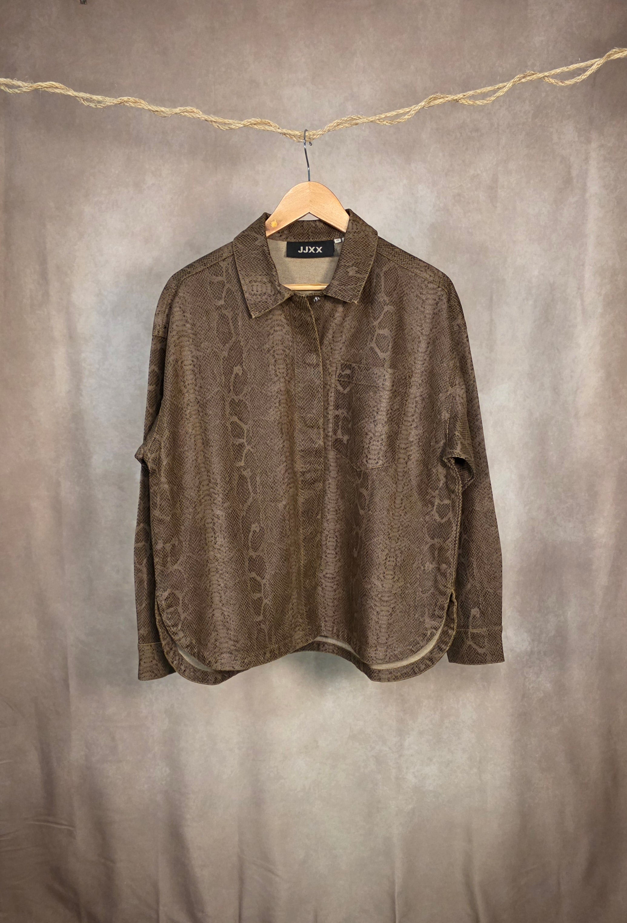 Camicia stampa pitonata