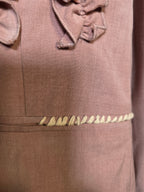Blazer con lavorazioni frontali