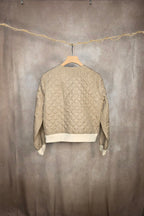 Giacca bomber cropped trapuntato