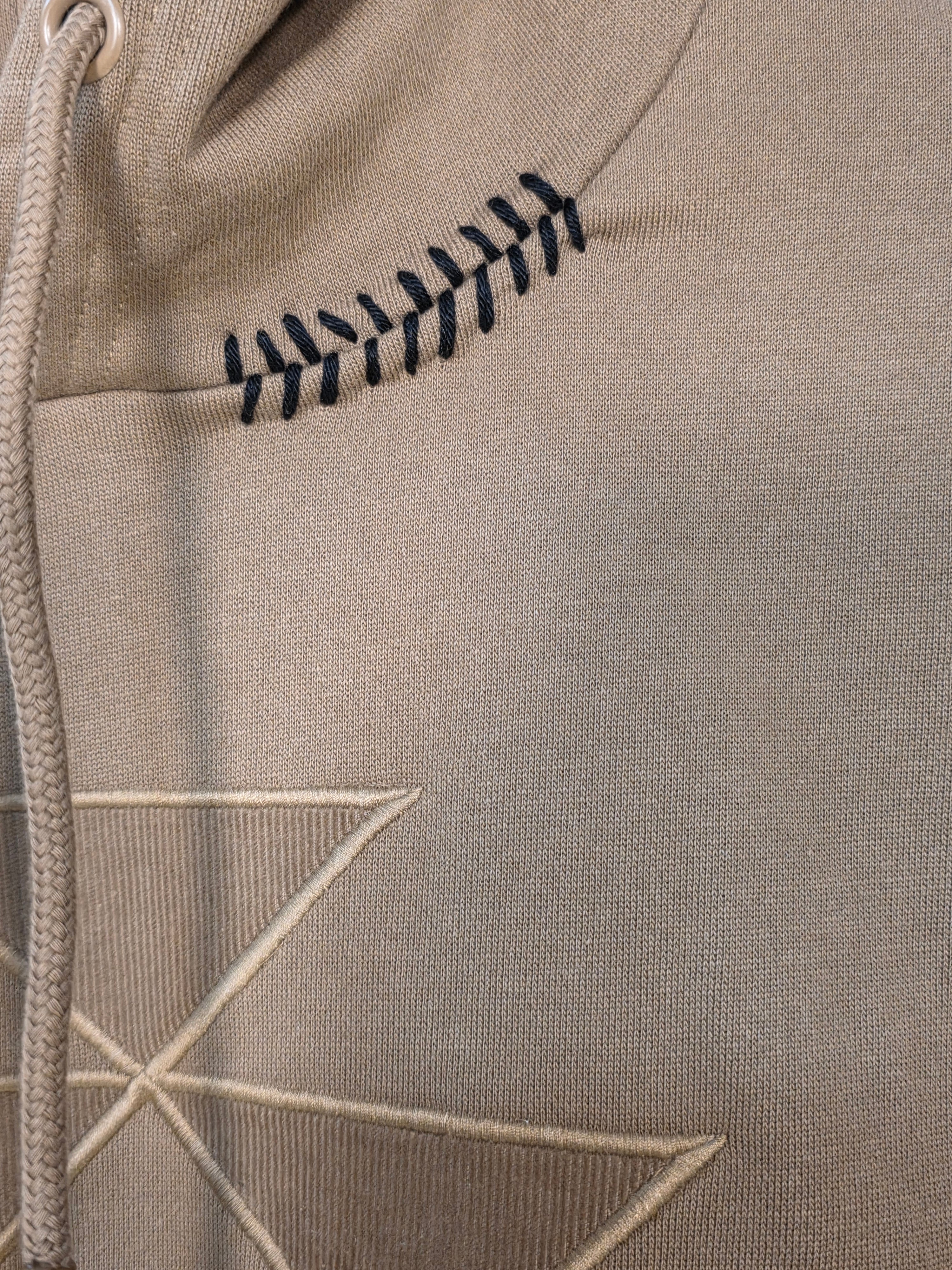 Felpa in pile di cotone con cappuccio