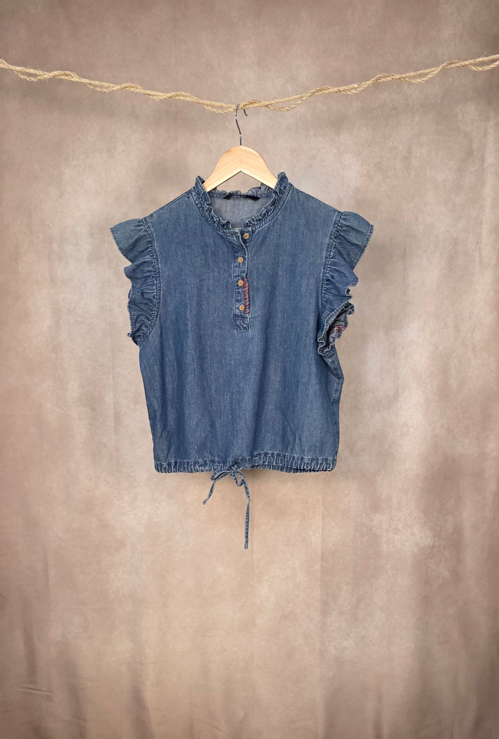 Canotta Jeans Smanicata