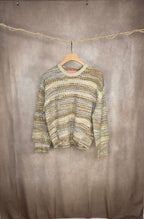 Maglia cozy a righe sfumate