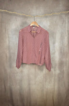 Camicia jacquard rosa antico