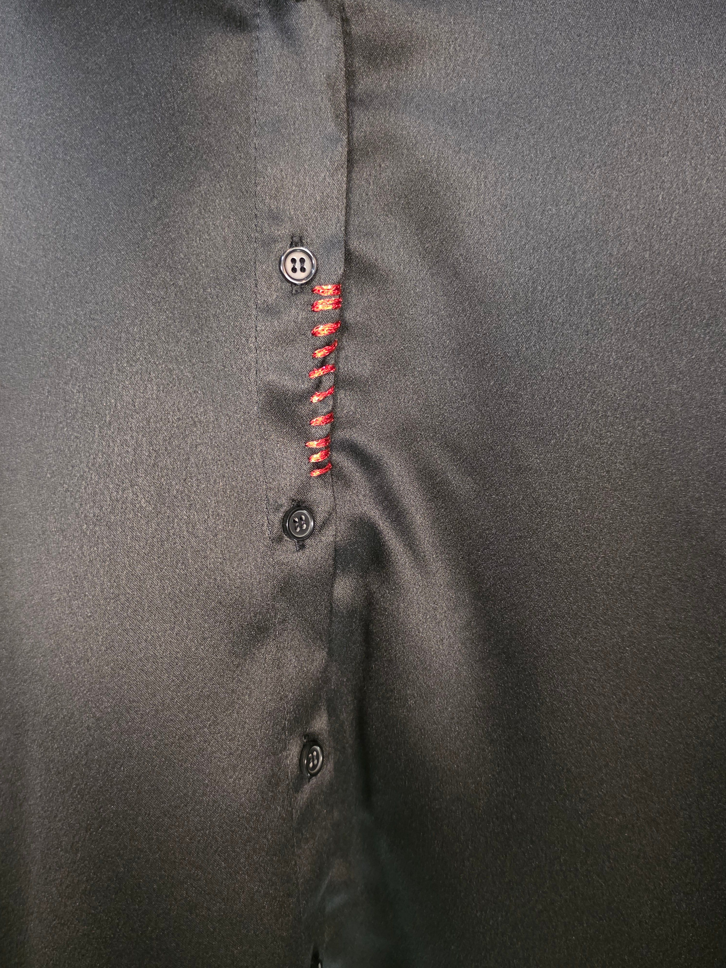 Camicia con retro in pizzo