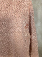 Maglione morbido rosa cipria