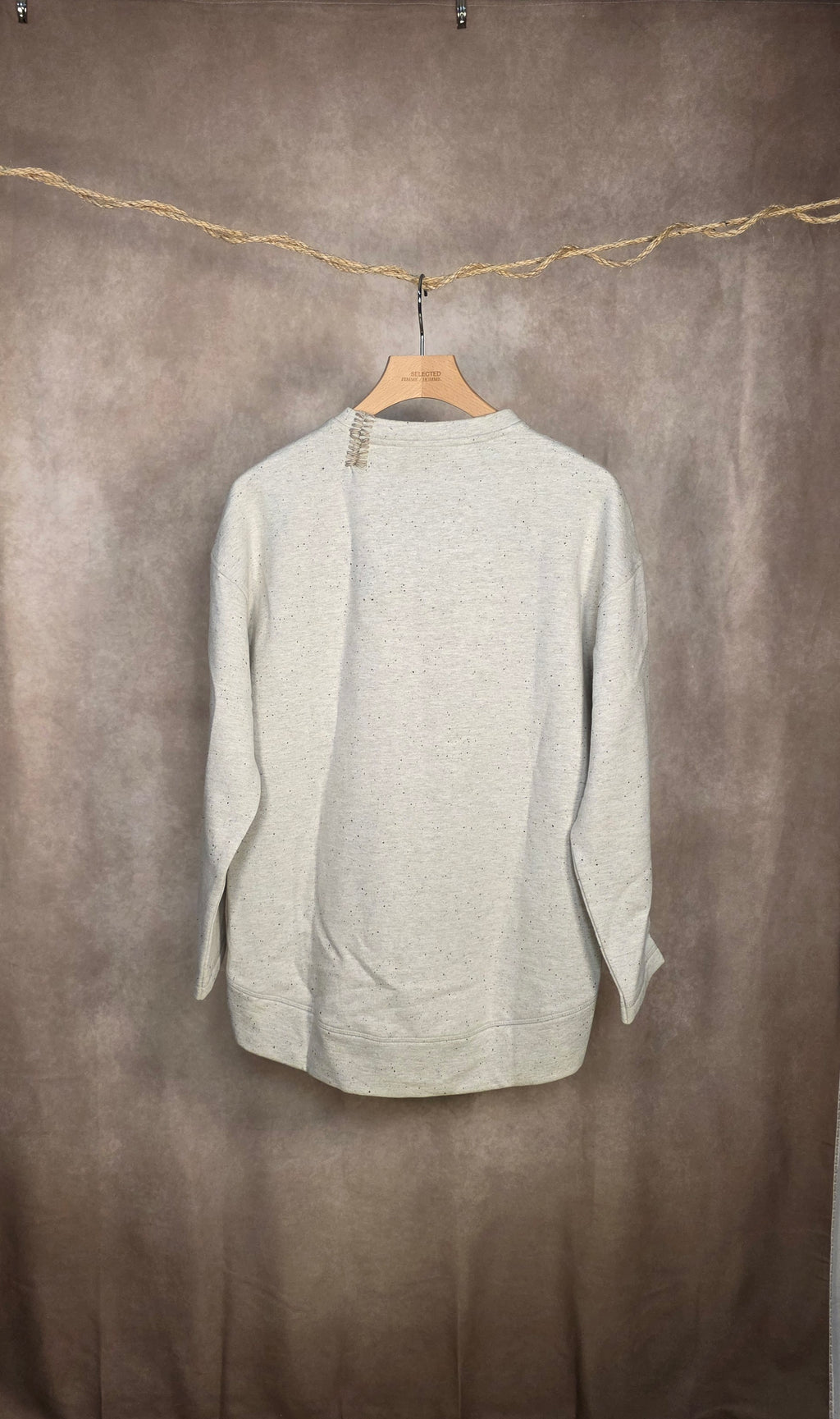 Felpa girocollo oversize