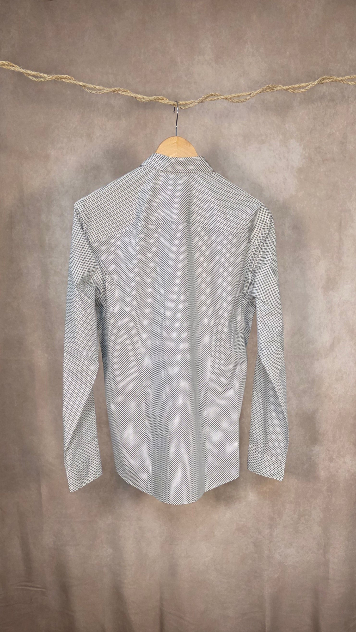 Camicia a maniche lunghe con stampa geometrica