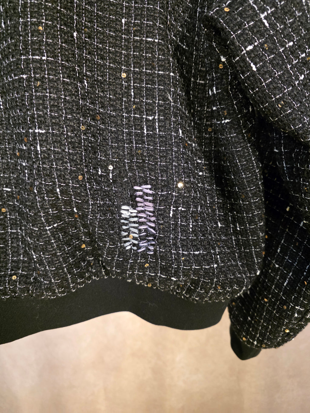 Giacca tweed bomber