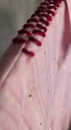 Camicia a righe con strass