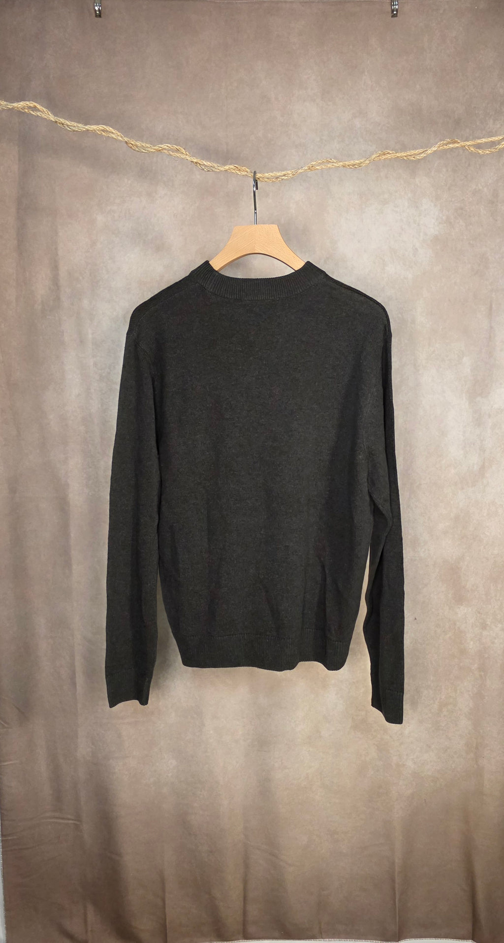 Maglia verde minerale in lana