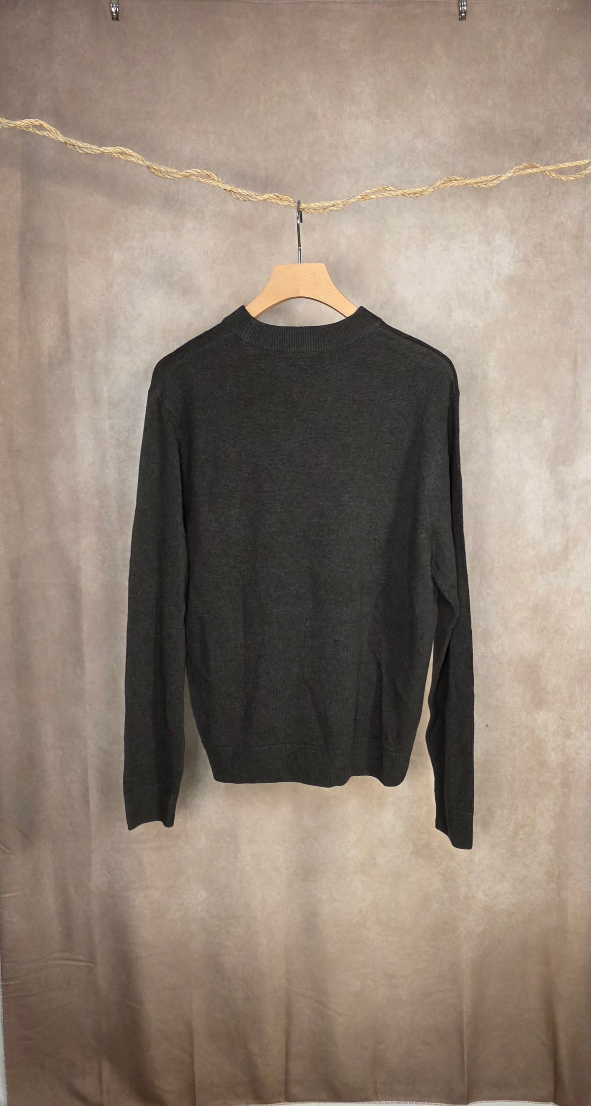Maglia verde minerale in lana
