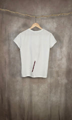 T-shirt bianca in cotone