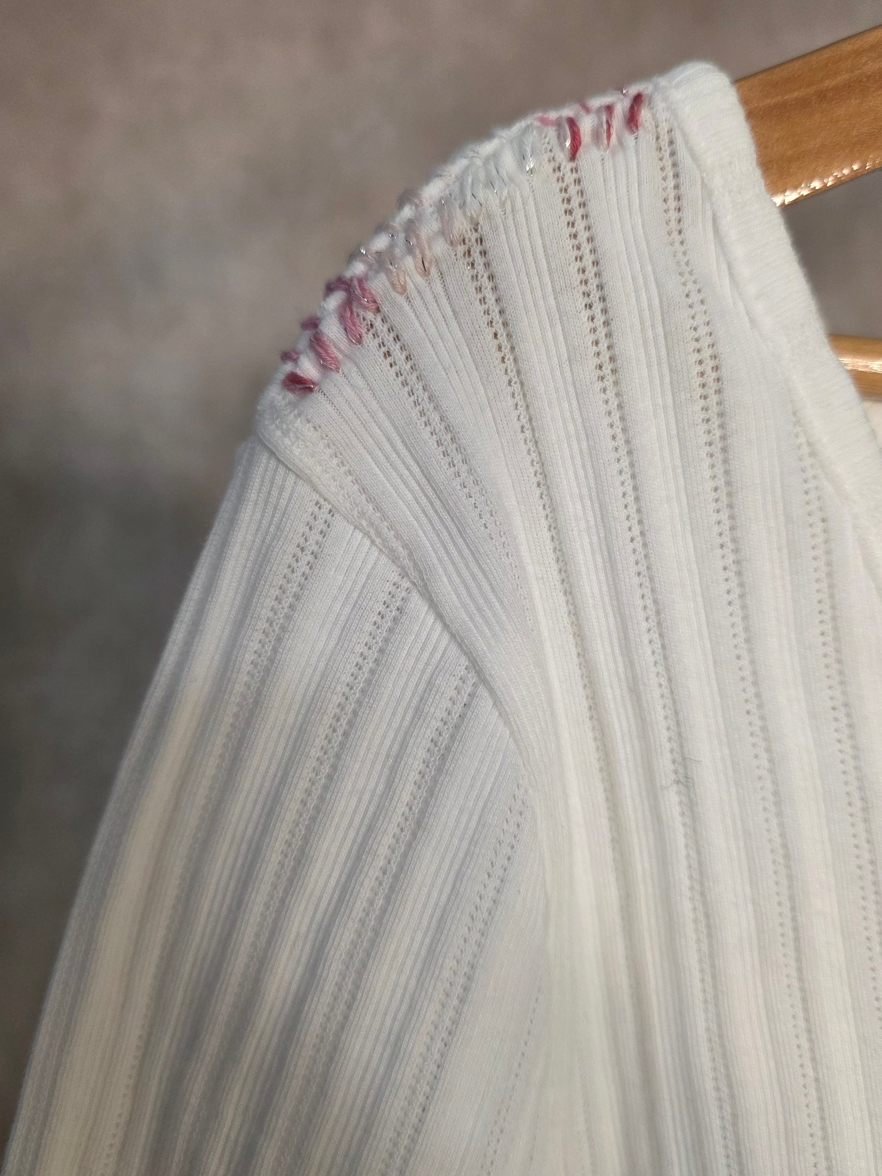T-shirt bianca in cotone organico