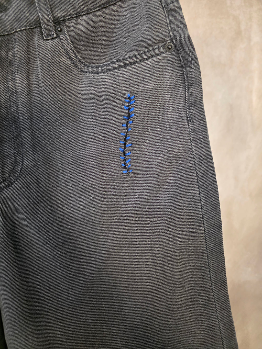 Bermuda in denim wide leg fit