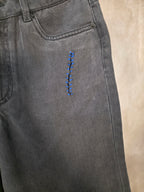 Bermuda in denim wide leg fit