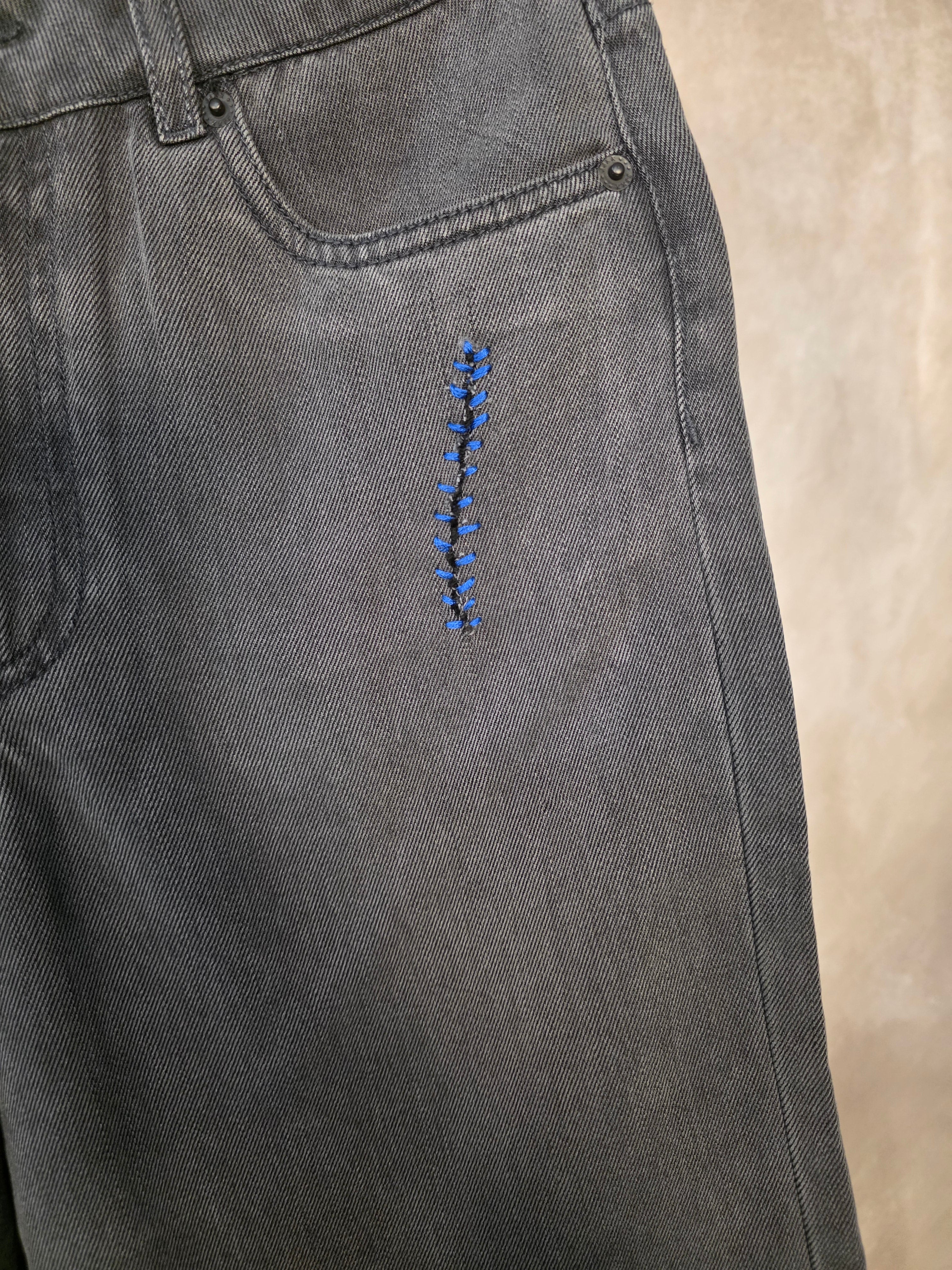Bermuda in denim wide leg fit