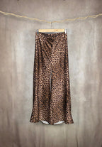 Gonna lunga animalier con spacco