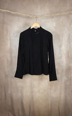 Camicia plisettata a maniche lunghe