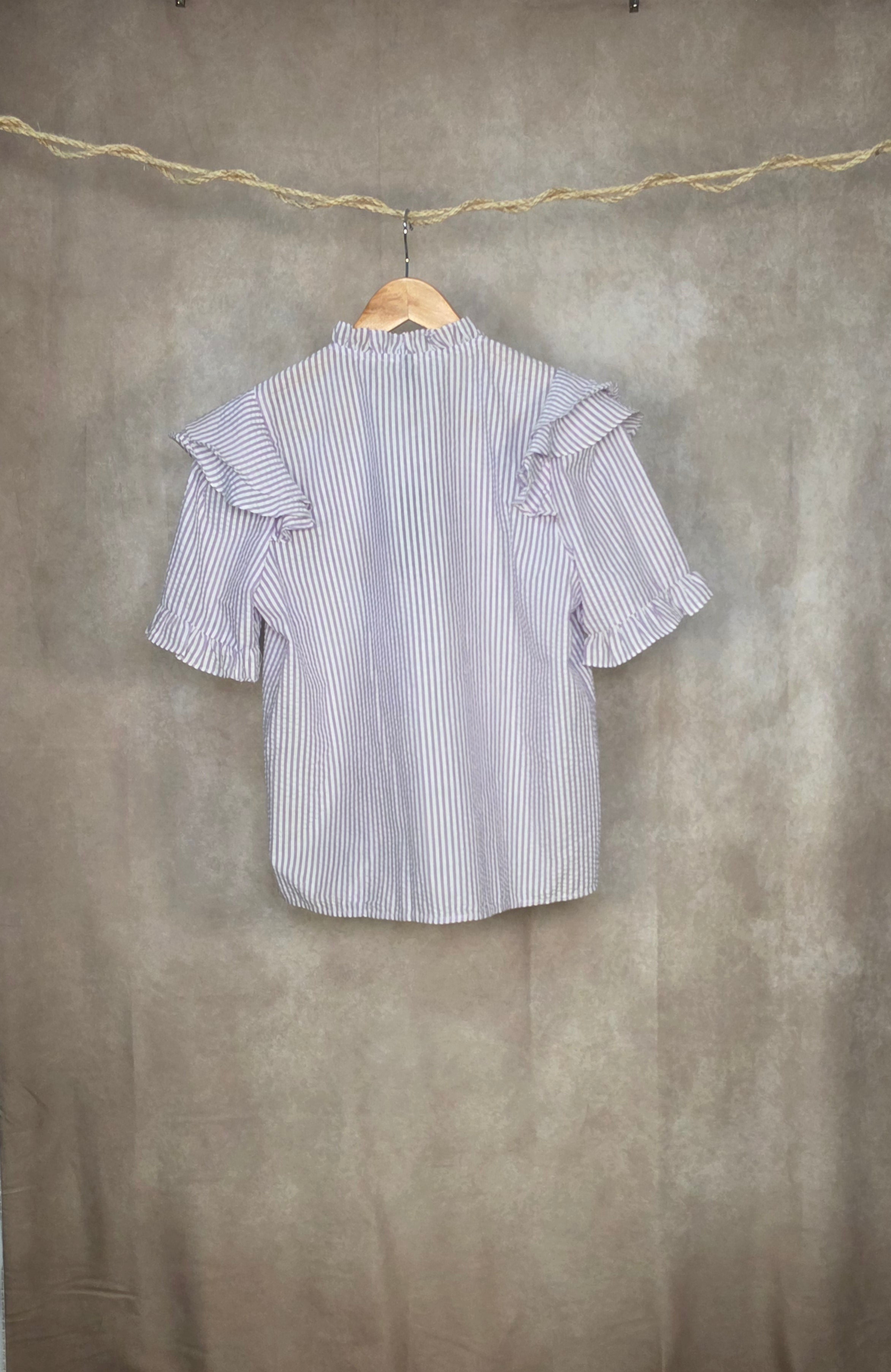 Camicia gessata viola