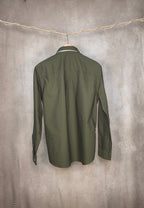 Camicia verde oliva di cotone