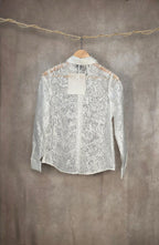 Camicia bianca trasparente