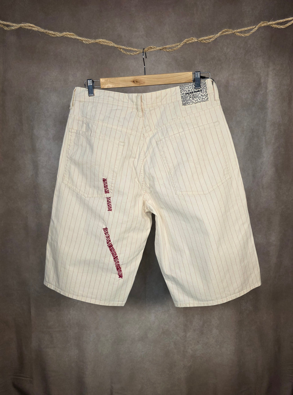 Bermuda a righe baggy fit