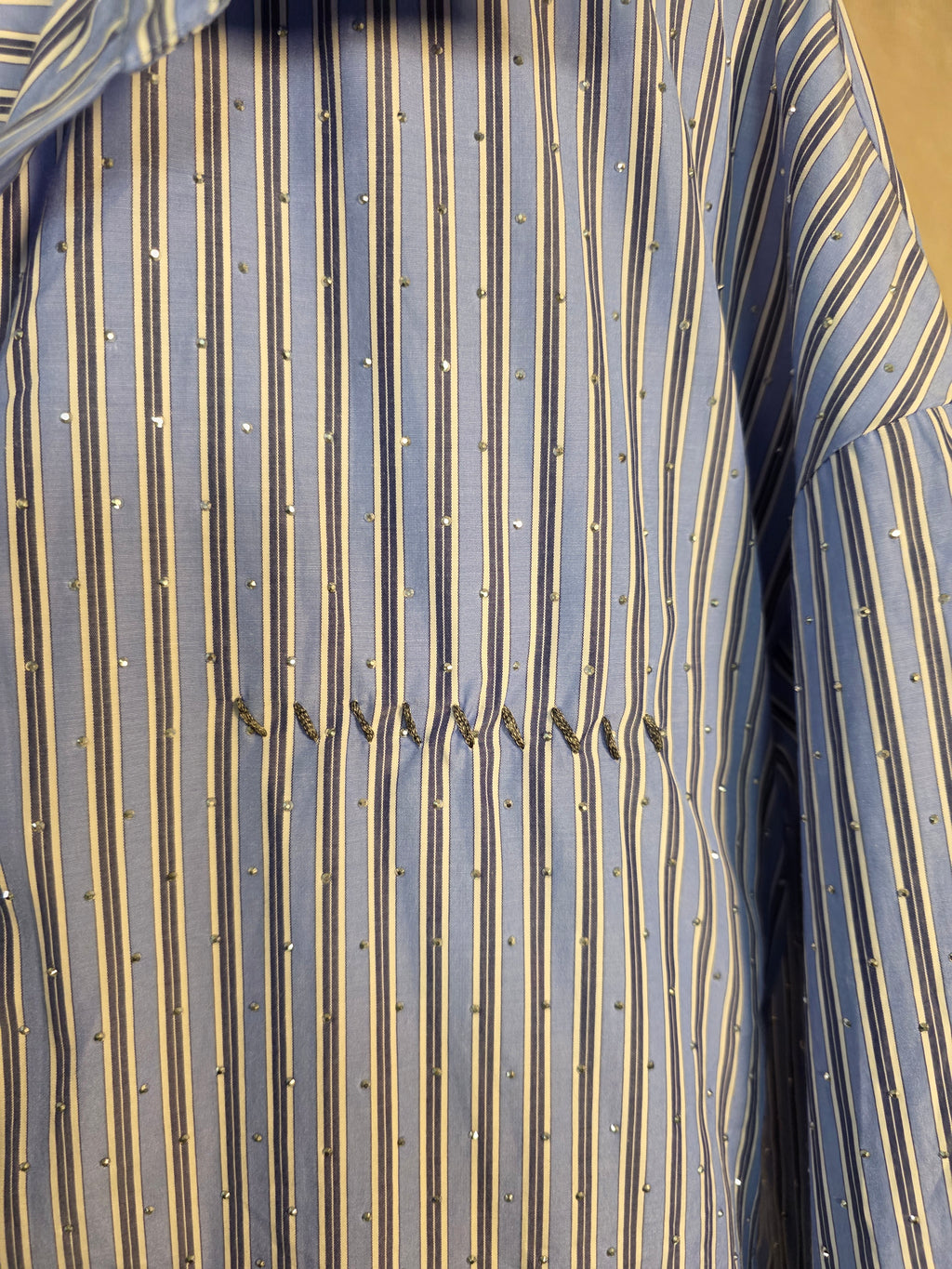 Camicia con micro glitter